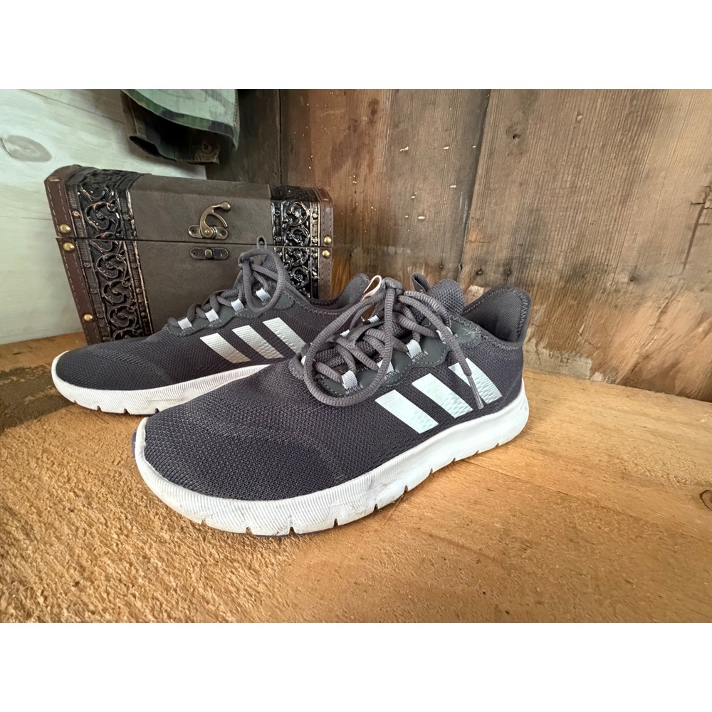 Adidas Primegreen Bounce Running Shoes Grey White Pink Womens 8.5 SPG 753001